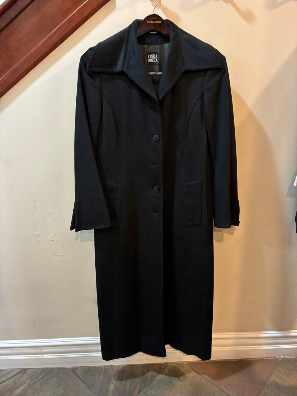 Cinzia Rocca Icons Women’s Long Black Coat